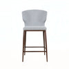 CABO COUNTER - FABRIC SEAT + WOOD BASE STOOL
