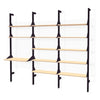 Branch Triple Unit (1 X Unit 2 Shelves & 1 Desk/2 X Units 5 Shelves Each)