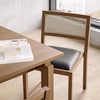 Eglinton Dining Chair Vinyl Noir Walnut