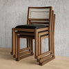 Eglinton Dining Chair Vinyl Noir Walnut