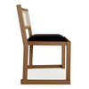 Eglinton Dining Chair Vinyl Noir Walnut