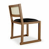 Eglinton Dining Chair Vinyl Noir Walnut