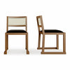 Eglinton Dining Chair Vinyl Noir Walnut