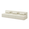 Mix Modular Armless Sofa 3-pc Fabric