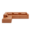 Mix Modular 5 Piece Sectional Vegan Leather LF
