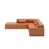 Mix Modular 5 Piece Sectional Vegan Leather LF