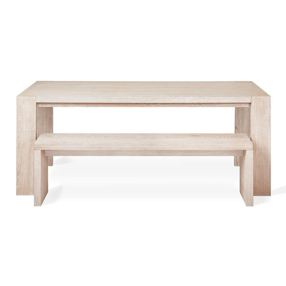 Plank Table in White Wash Ash