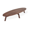 Solana Oval Coffee Table Walnut