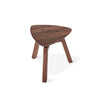 Solana Triangular End Table Walnut