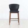 CABO COUNTER - LEATHERETTE SEAT + WOOD BASE STOOL