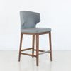 CABO COUNTER - LEATHERETTE SEAT + WOOD BASE STOOL