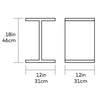 Acrylic I-Beam Table