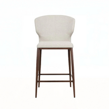  CABO COUNTER - FABRIC SEAT + WOOD BASE STOOL