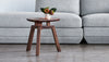 Solana Triangular End Table Walnut