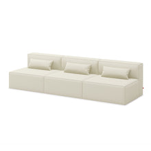  Mix Modular Armless Sofa 3-pc Fabric