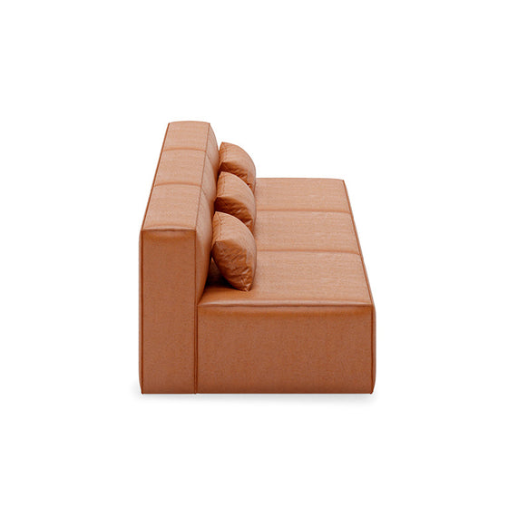 Mix Modular Armless Sofa 3-pc Vegan Leather