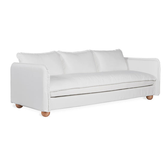 Slipcover for Monterey Sofa in Washed Denim white