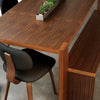 Plank Table with Nested Bench in White Wash Ash