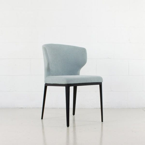 CABO DINING CHAIR - FABRIC SEAT + METAL BASE